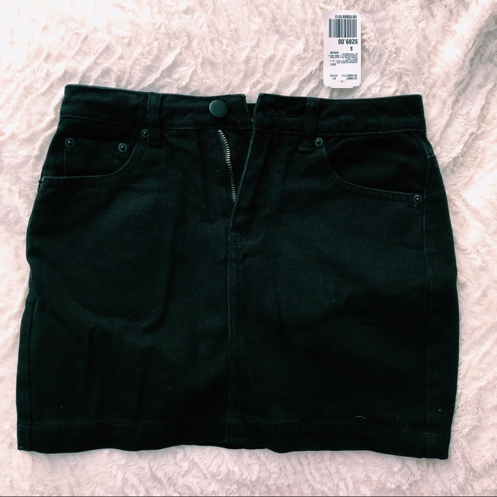 Black jean skirt